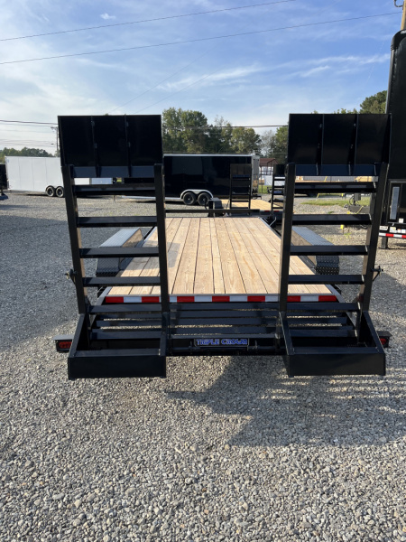New 2026 Triple Crown 7x20 Heavy Duty Equipment Trailer, 5' Ramps, 14K GVWR