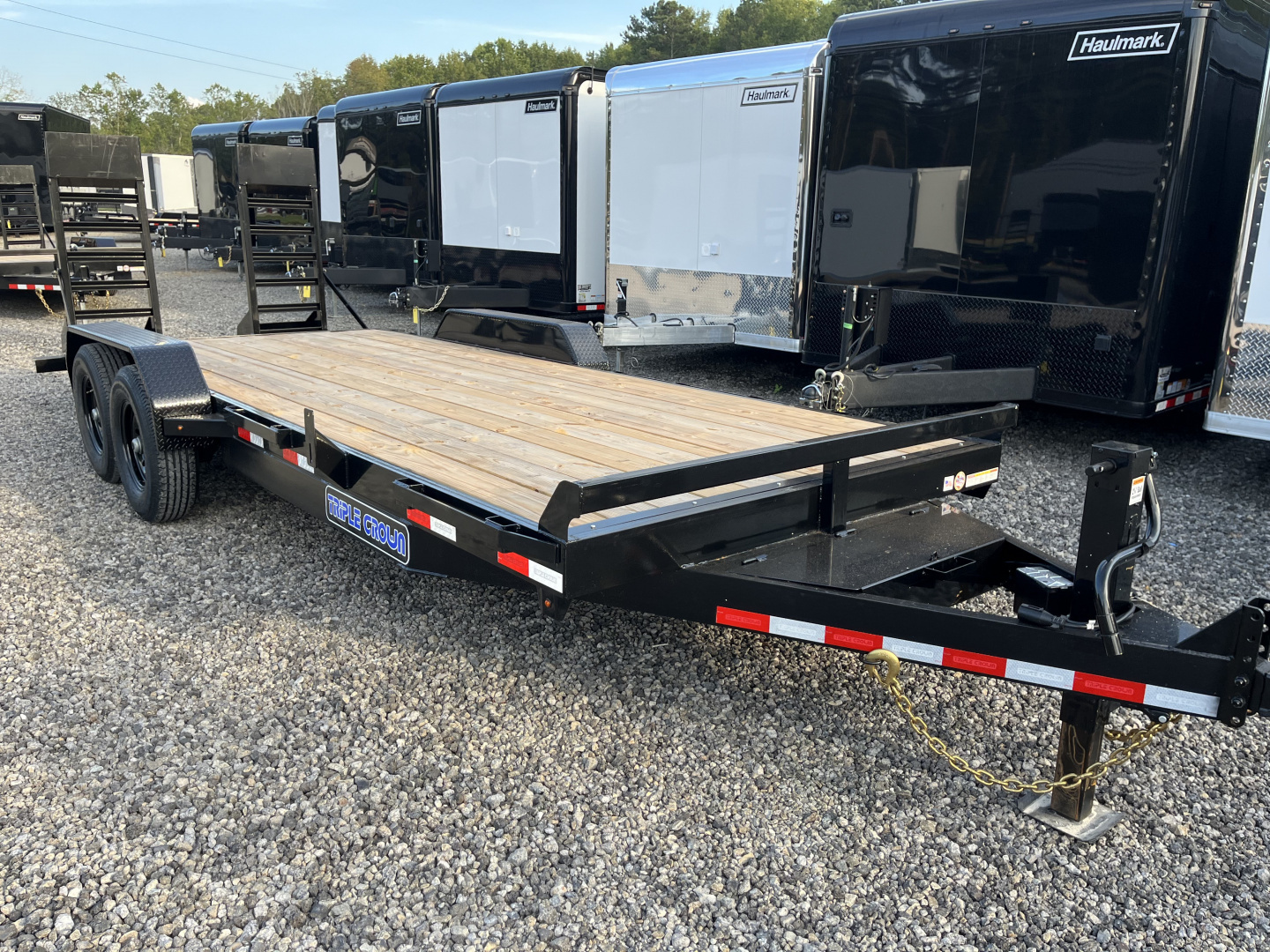 New 2026 Triple Crown 7x20 Heavy Duty Equipment Trailer, 5' Ramps, 14K GVWR