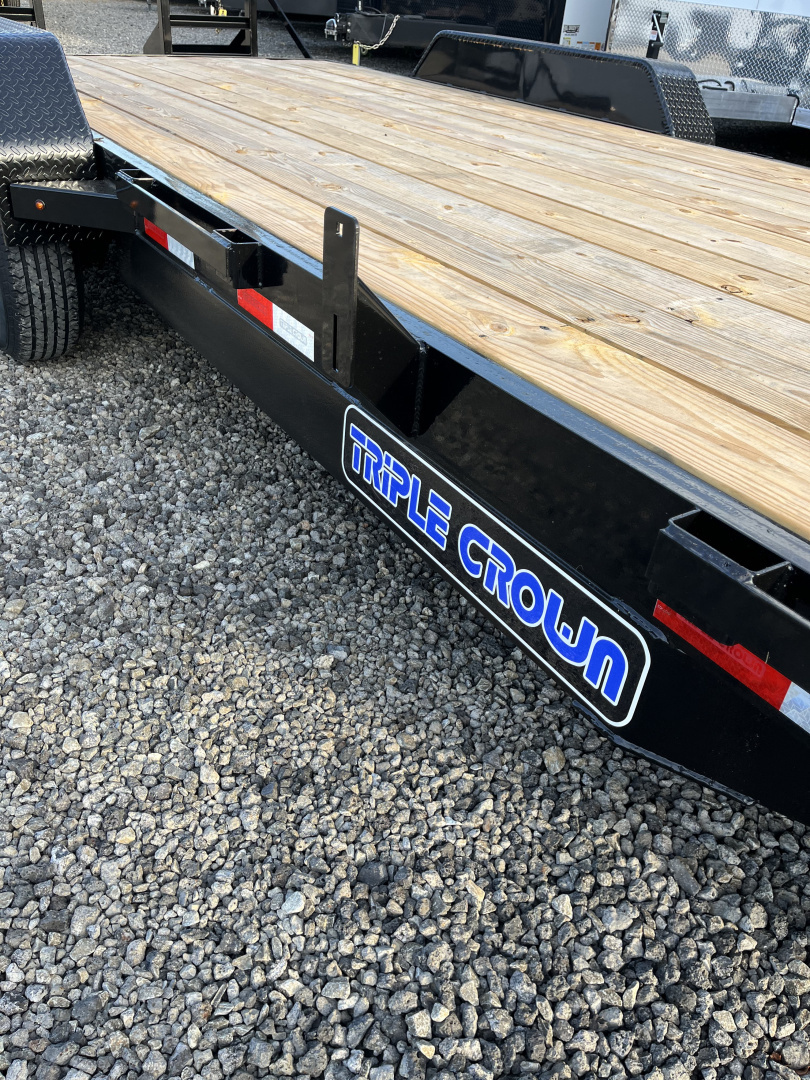 New 2026 Triple Crown 7x20 Heavy Duty Equipment Trailer, 5' Ramps, 14K GVWR