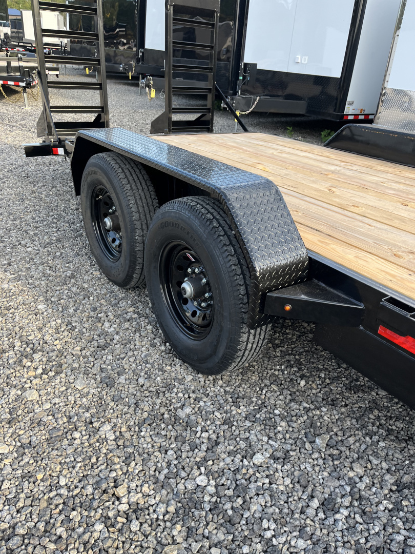 New 2026 Triple Crown 7x20 Heavy Duty Equipment Trailer, 5' Ramps, 14K GVWR