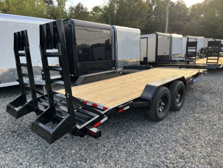 New 2026 Triple Crown 7x20 Heavy Duty Equipment Trailer, 5' Ramps, 14K GVWR