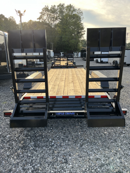 New 2026 Triple Crown 7x20 Heavy Duty Equipment Trailer, 5' Ramps, 14K GVWR
