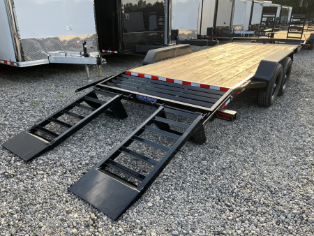 New 2026 Triple Crown 7x20 Heavy Duty Equipment Trailer, 5' Ramps, 14K GVWR