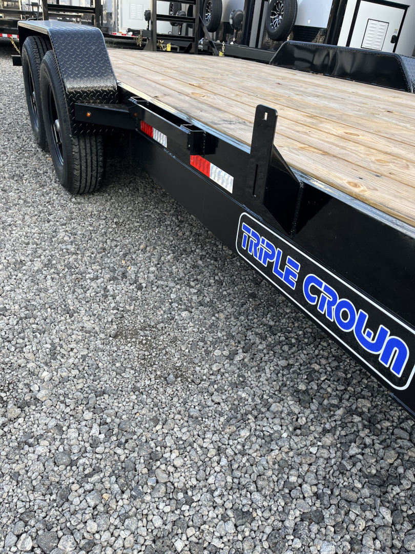 New 2026 Triple Crown 7x20 Heavy Duty Equipment Trailer, 5' Ramps, 14K GVWR