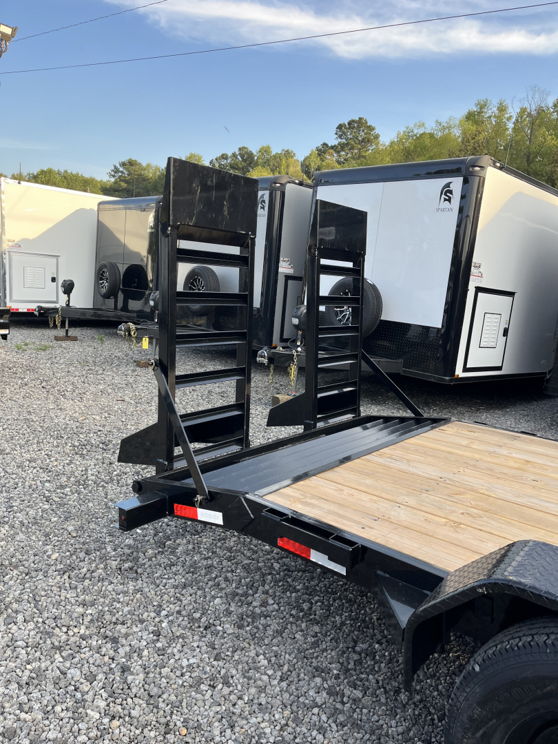 New 2026 Triple Crown 7x20 Heavy Duty Equipment Trailer, 5' Ramps, 14K GVWR