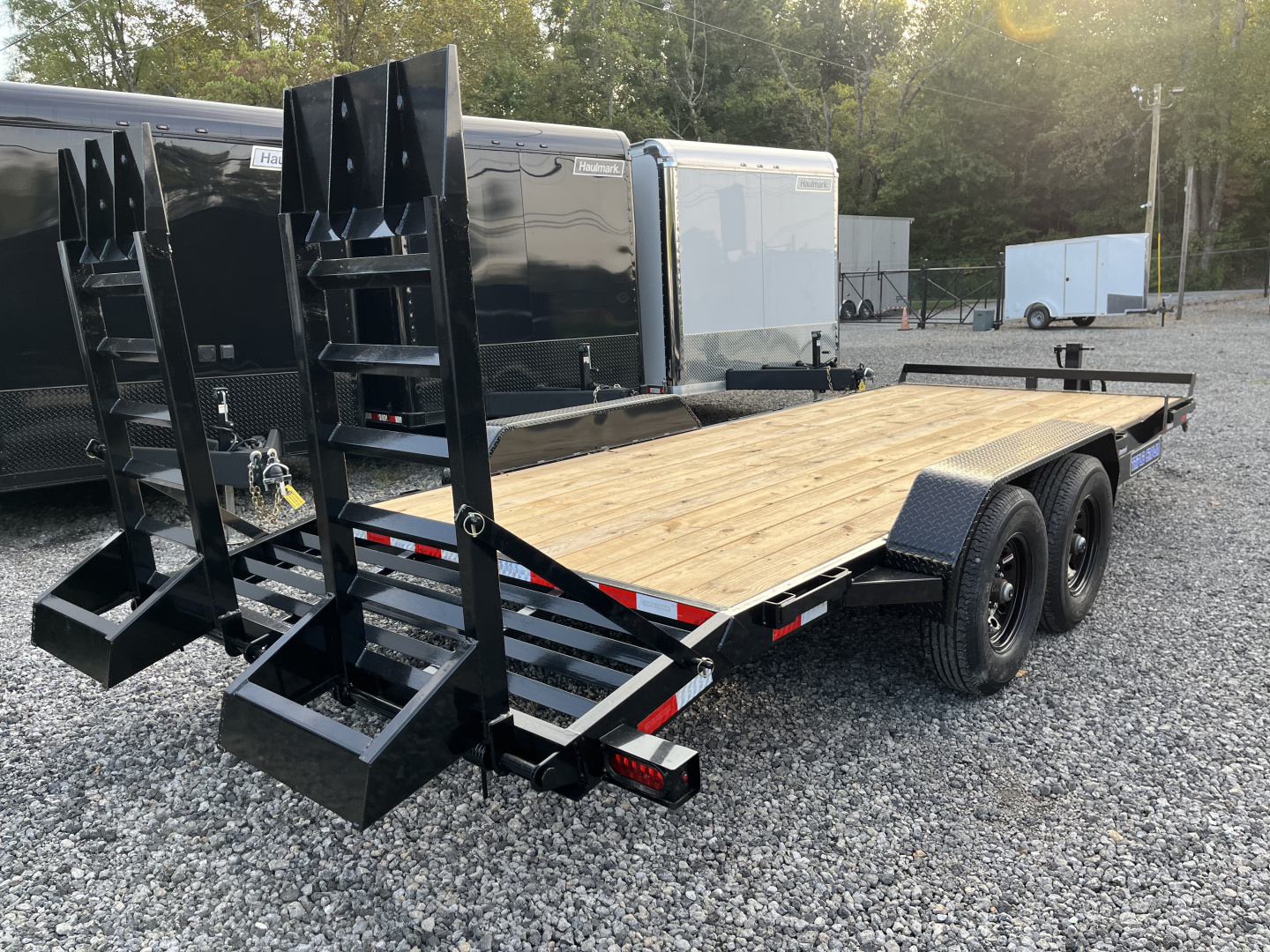 New 2026 Triple Crown 7x20 Heavy Duty Equipment Trailer, 5' Ramps, 14K GVWR