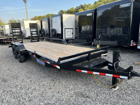 New 2026 Triple Crown 7x20 Heavy Duty Equipment Trailer, 5' Ramps, 14K GVWR