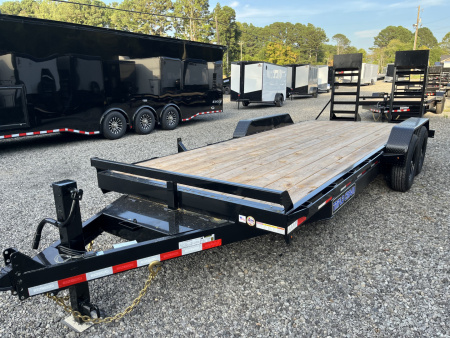 New 2026 Triple Crown 7x20 Heavy Duty Equipment Trailer, 5' Ramps, 14K GVWR