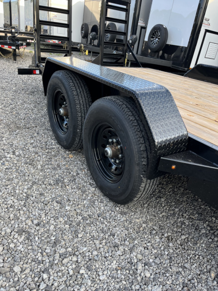 New 2026 Triple Crown 7x20 Heavy Duty Equipment Trailer, 5' Ramps, 14K GVWR