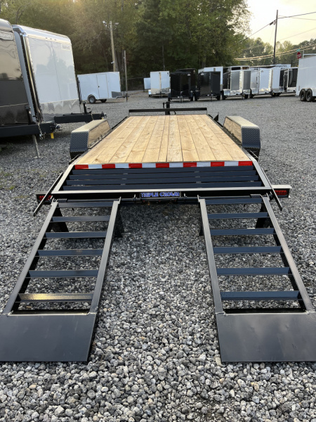 New 2026 Triple Crown 7x20 Heavy Duty Equipment Trailer, 5' Ramps, 14K GVWR