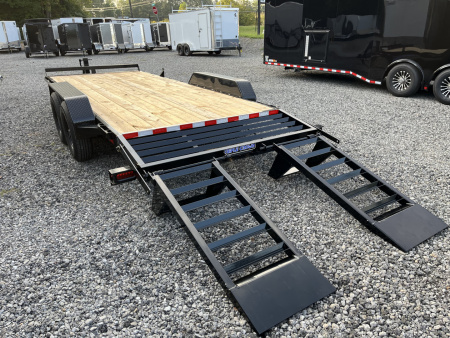 New 2026 Triple Crown 7x20 Heavy Duty Equipment Trailer, 5' Ramps, 14K GVWR