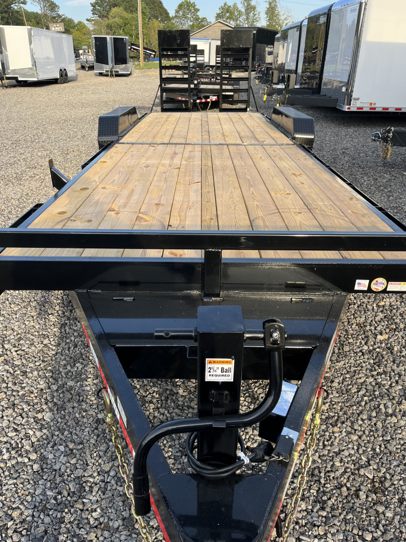 New 2026 Triple Crown 7x24 Heavy Duty Equipment Trailer, 5' Ramps, 14K GVWR
