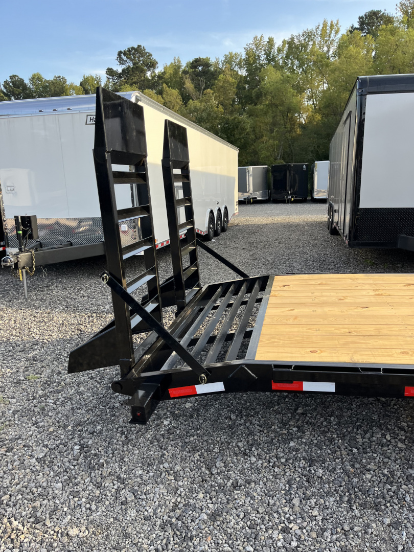 New 2026 Triple Crown 7x24 Heavy Duty Equipment Trailer, 5' Ramps, 14K GVWR