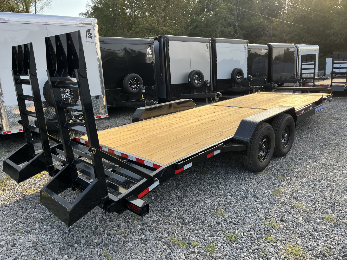 New 2026 Triple Crown 7x20 Heavy Duty Equipment Trailer, 5' Ramps, 14K GVWR