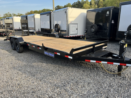 New 2026 Triple Crown 7x20 Heavy Duty Equipment Trailer, 5' Ramps, 14K GVWR