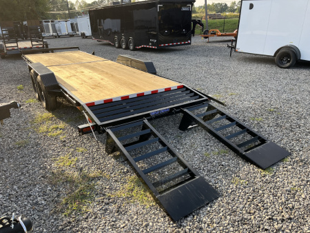 New 2026 Triple Crown 7x20 Heavy Duty Equipment Trailer, 5' Ramps, 14K GVWR