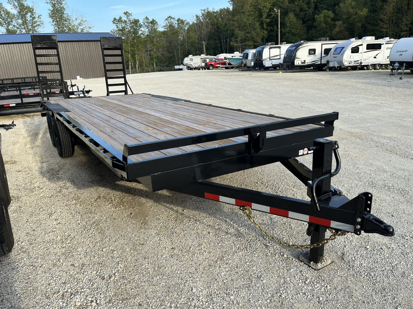 New 2026 Triple Crown Trailers 8.5x24 Deckover Equipment Trailer, 4' Dovetail, 14K GVWR