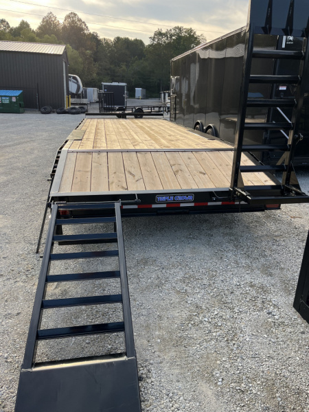New 2026 Triple Crown Trailers 8.5x24 Deckover Equipment Trailer, 4' Dovetail, 14K GVWR