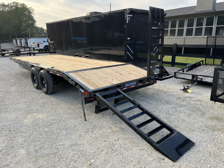 New 2026 Triple Crown Trailers 8.5x24 Deckover Equipment Trailer, 4' Dovetail, 14K GVWR