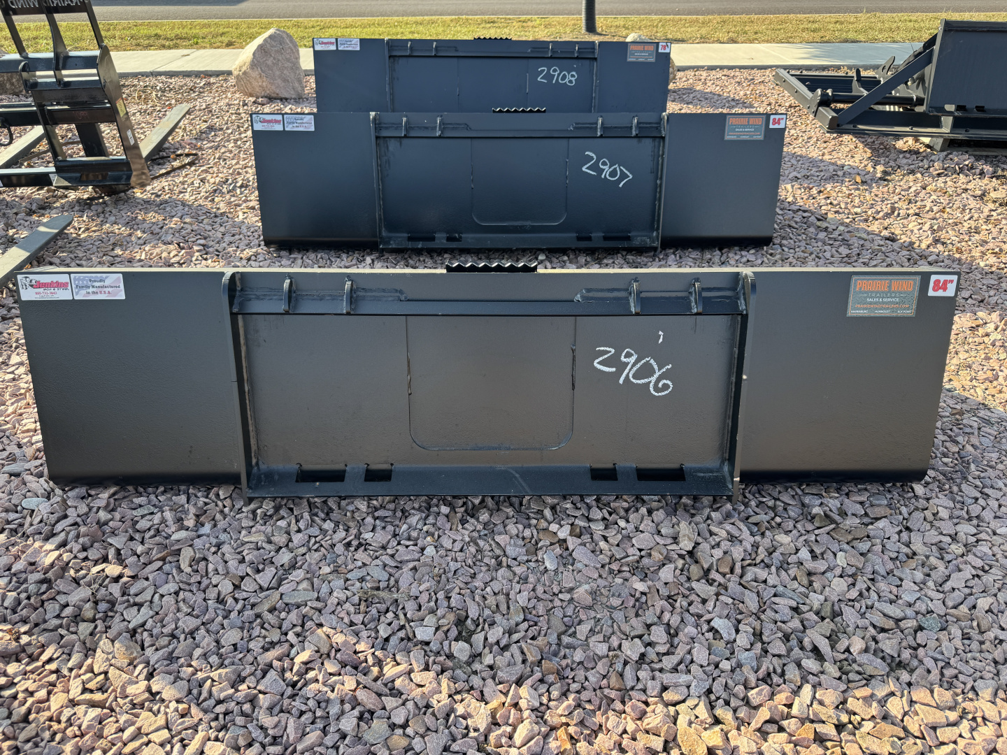 New 2026 Jenkins Iron and Steel 84" Dirt Bucket Attachment