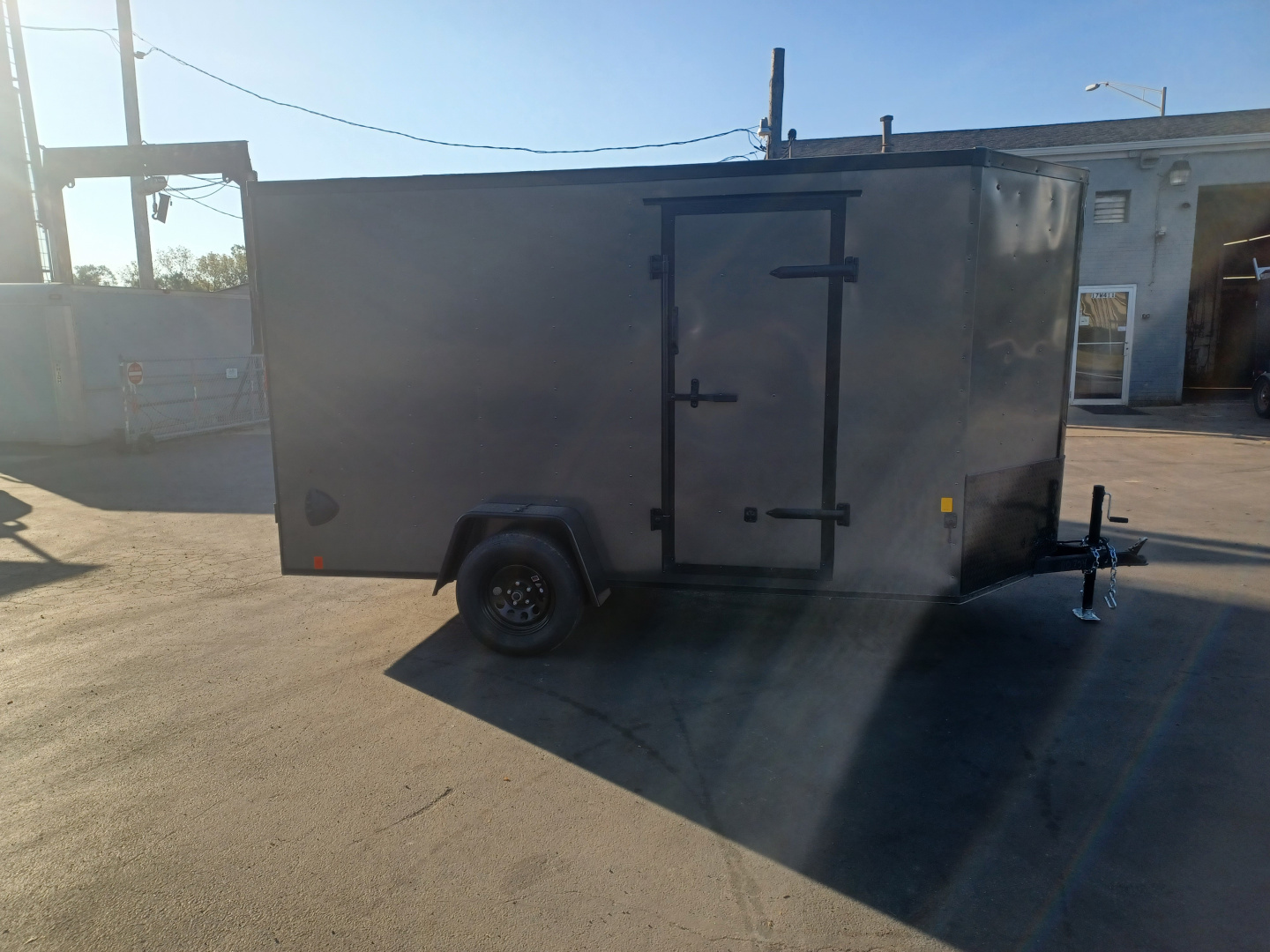 New 6X12 ENCLOSED CARGO TRAILER WITH BLACKOUT PACKAGE