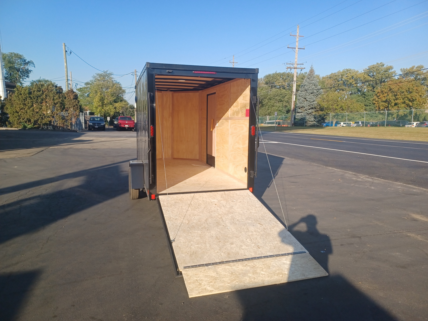 New 6X12 ENCLOSED CARGO TRAILER WITH BLACKOUT PACKAGE