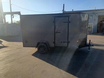 New 6X12 ENCLOSED CARGO TRAILER WITH BLACKOUT PACKAGE