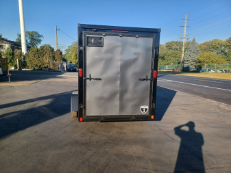 New 6X12 ENCLOSED CARGO TRAILER WITH BLACKOUT PACKAGE