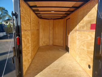 New 6X12 ENCLOSED CARGO TRAILER WITH BLACKOUT PACKAGE
