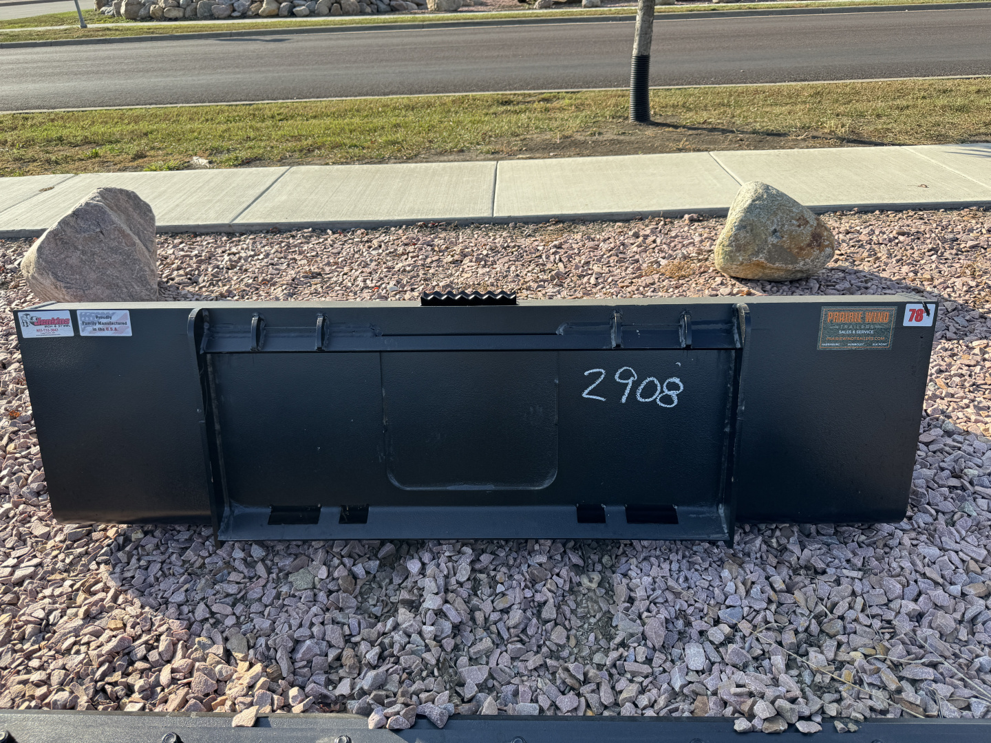 New 2026 Jenkins Iron and Steel 78" Dirt Bucket Attachment