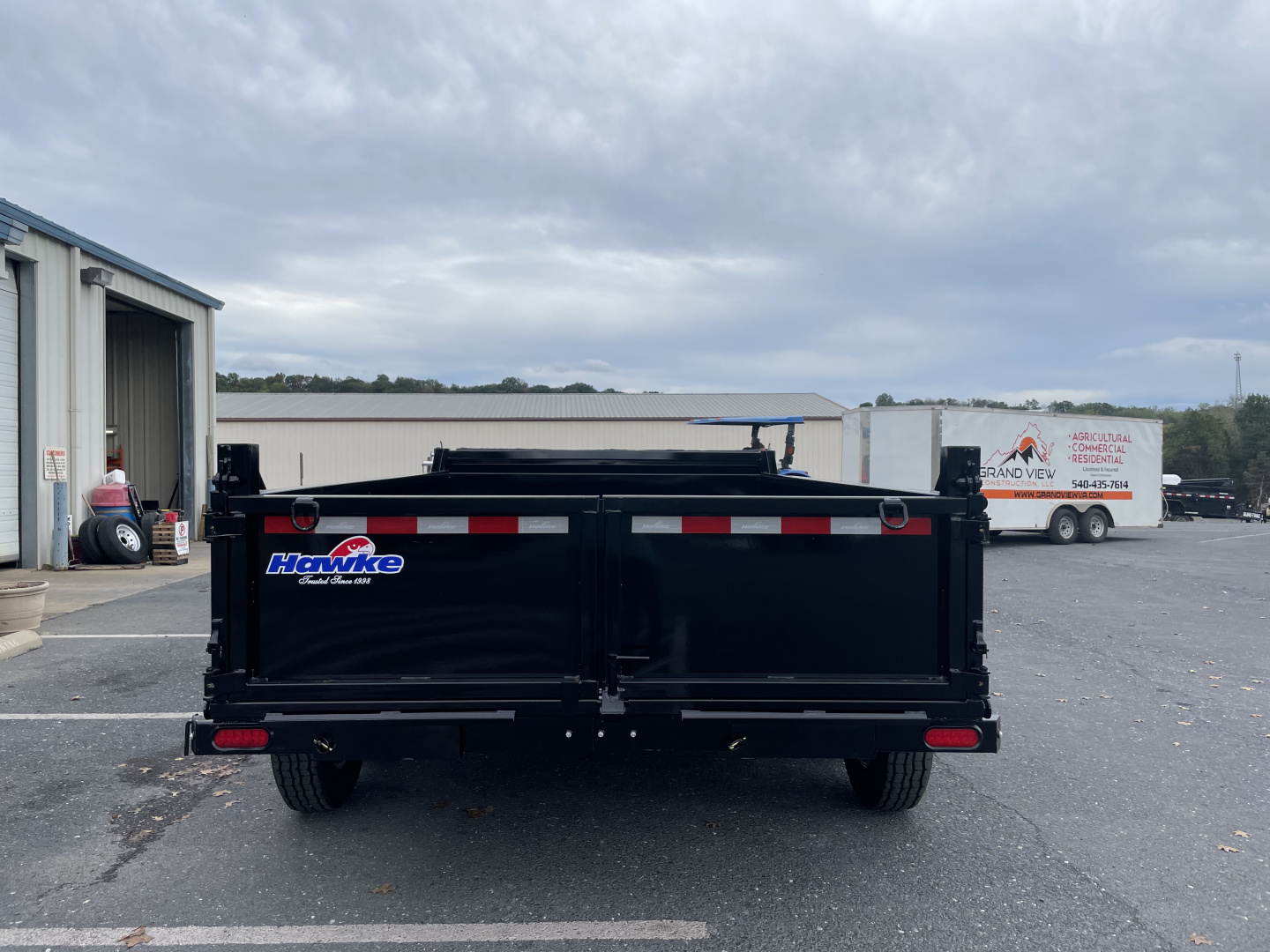 New 2026 Hawke 7x12 14k Dump Trailer