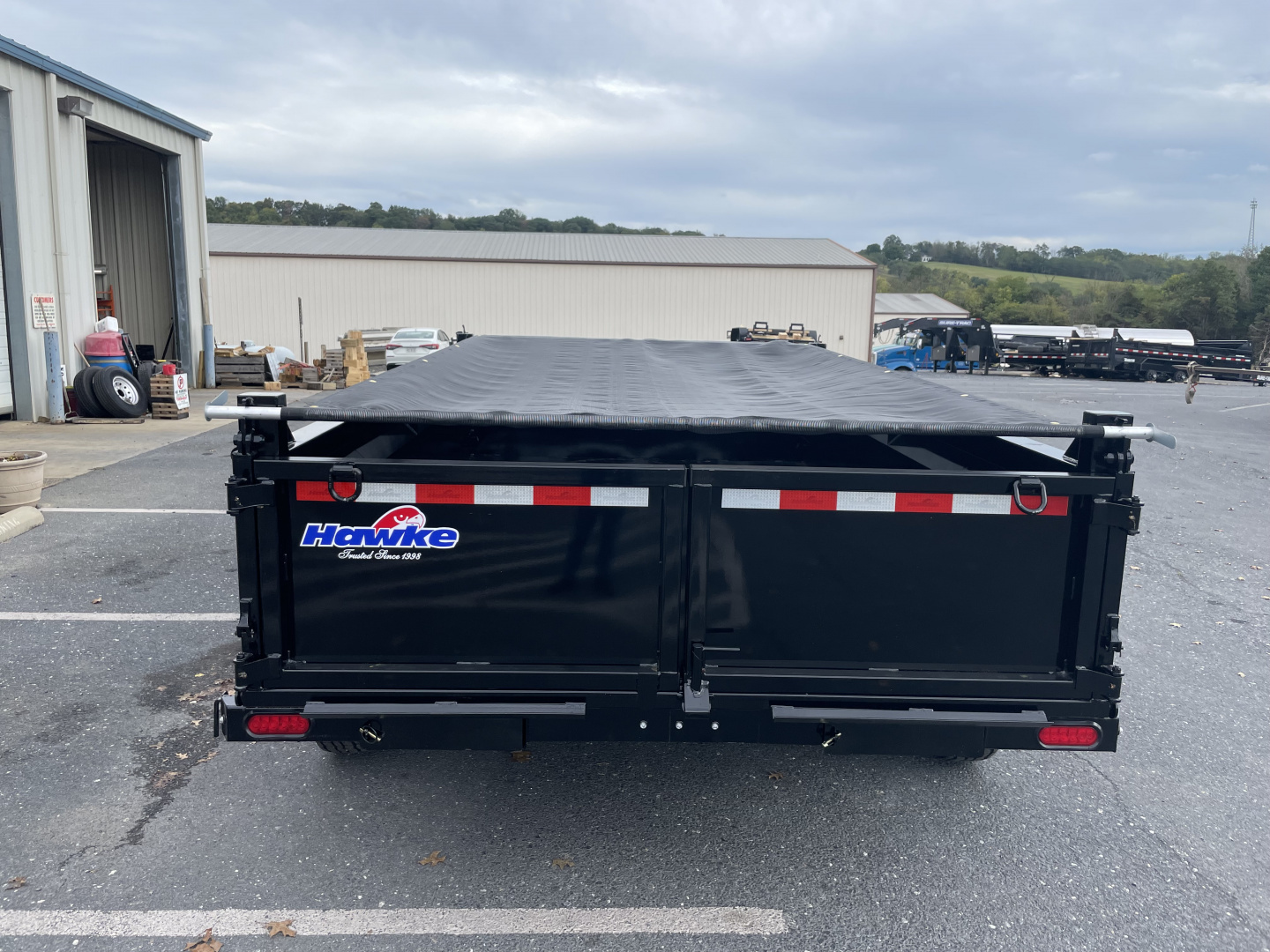New 2026 Hawke 7x12 14k Dump Trailer
