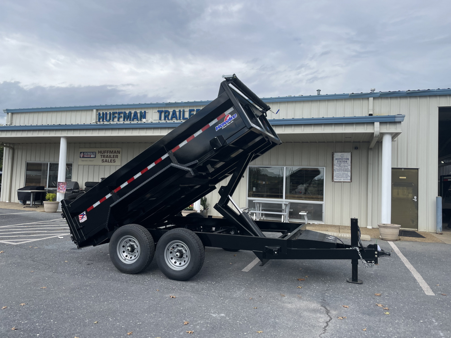 New 2026 Hawke 7x12 14k Dump Trailer