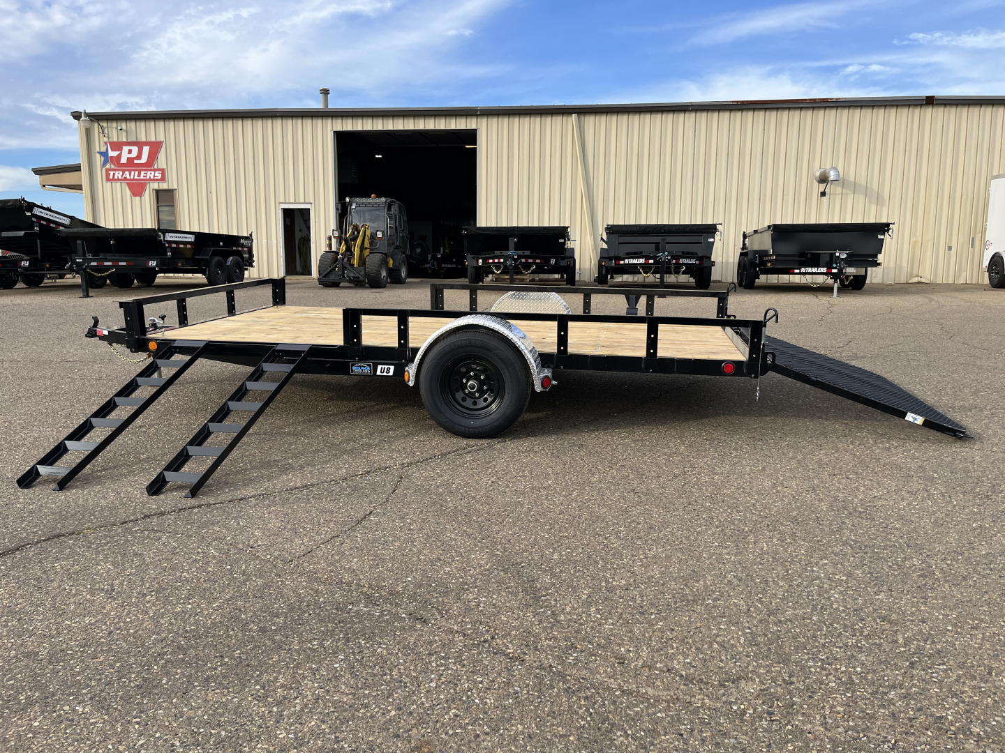 New 2026 PJ Trailers Single Axle Utility-Upgraded 5.2K Axle