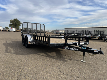 New 2026 PJ Trailers UL 83"x16' Tandem Axle Utility Trailer Utility Trailer