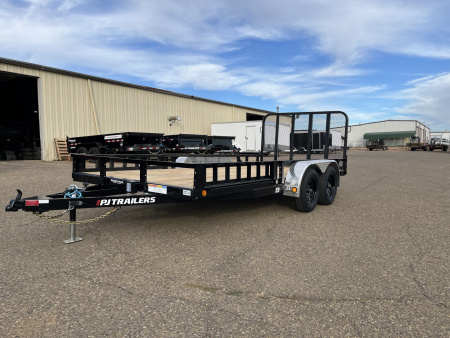 New 2026 PJ Trailers UL 83 x16' Tandem Axle Utility Trailer Utility Trailer