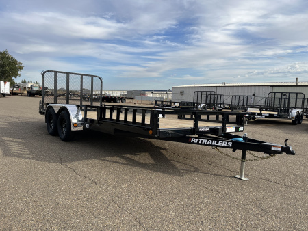 New 2026 PJ Trailer 83  x 16' Tandem Axle Utility Trailer