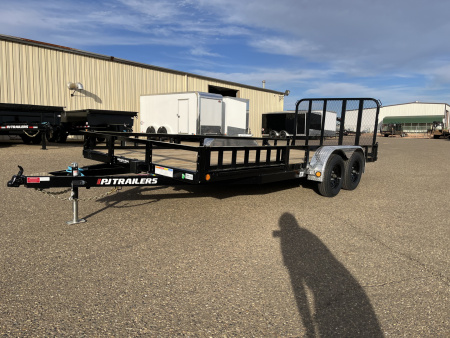 New 2027 PJ Trailers UL 83"x16' Tandem Axle Utility Trailer Utility Trailer