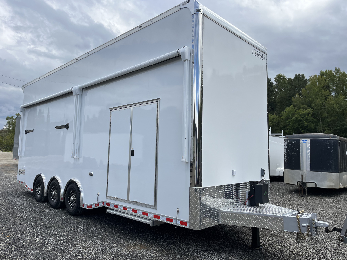 New 2026 Haulmark EDGE 28 Aluminum Stacker Enclosed Race Trailer, Finished Race Interior