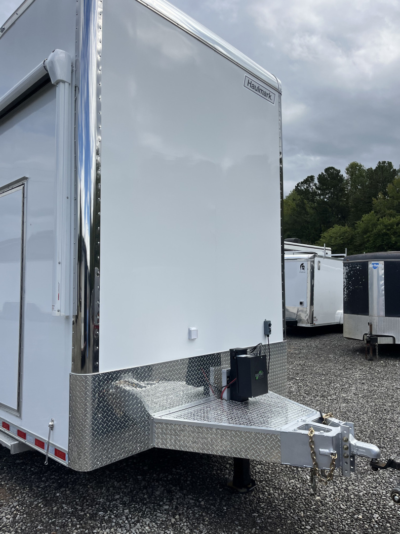 New 2026 Haulmark EDGE 28 Aluminum Stacker Enclosed Race Trailer, Finished Race Interior