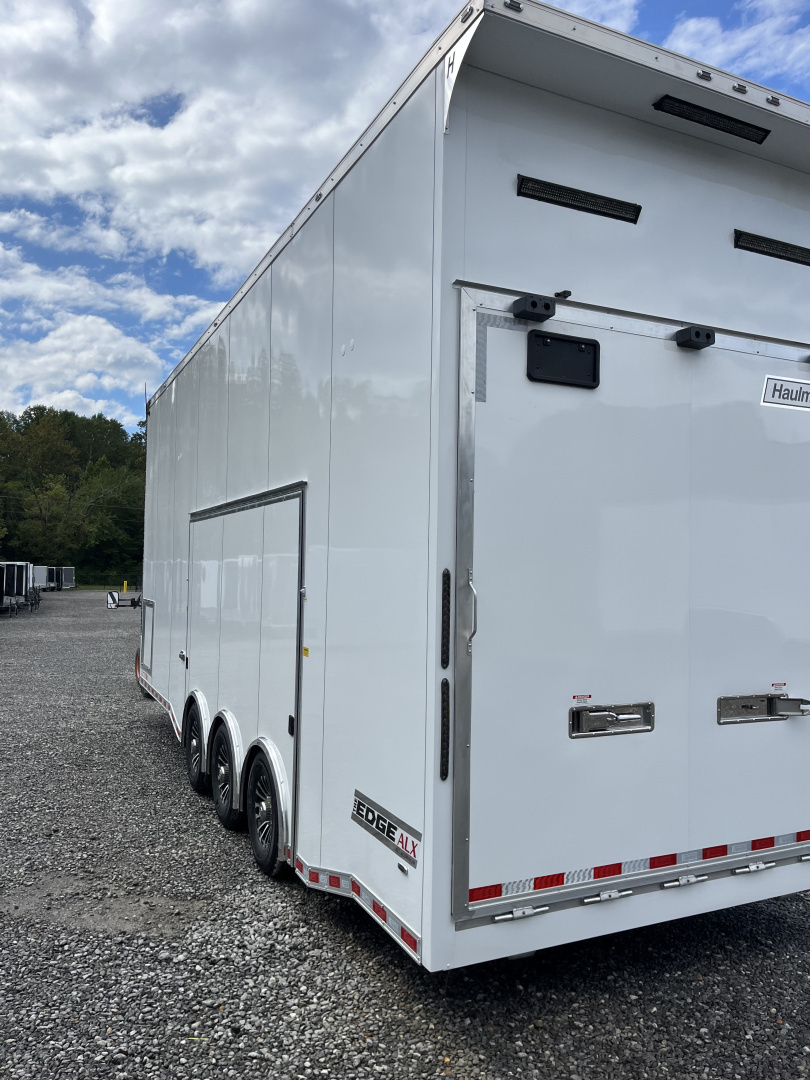New 2026 Haulmark EDGE 28 Aluminum Stacker Enclosed Race Trailer, Finished Race Interior