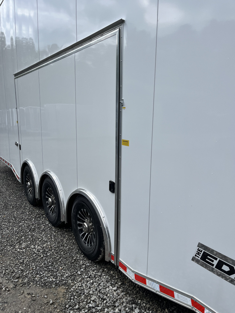 New 2026 Haulmark EDGE 28 Aluminum Stacker Enclosed Race Trailer, Finished Race Interior