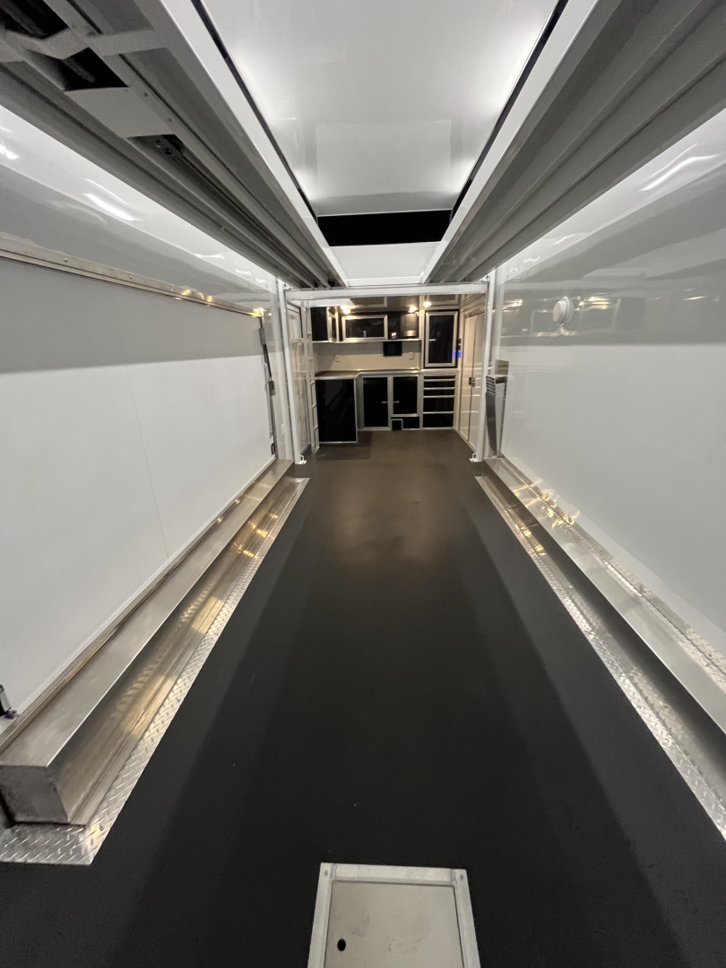 New 2026 Haulmark EDGE 28 Aluminum Stacker Enclosed Race Trailer, Finished Race Interior