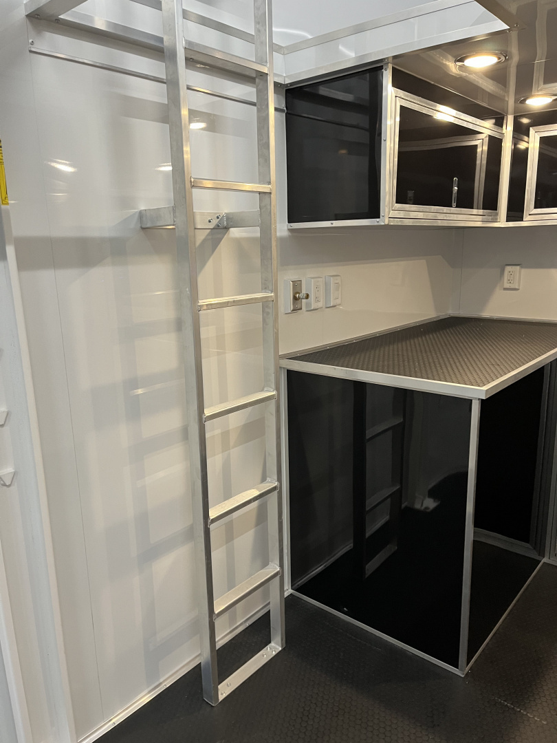 New 2026 Haulmark EDGE 28 Aluminum Stacker Enclosed Race Trailer, Finished Race Interior