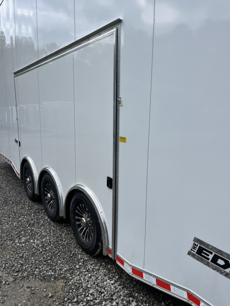 New 2026 Haulmark EDGE 28 Aluminum Stacker Enclosed Race Trailer, Finished Race Interior