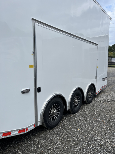 New 2026 Haulmark EDGE 28 Aluminum Stacker Enclosed Race Trailer, Finished Race Interior