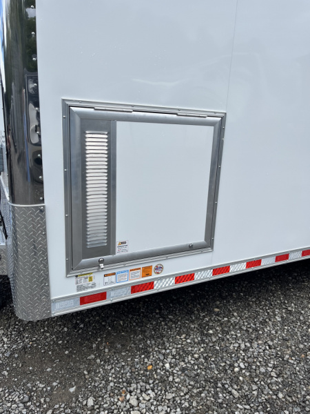 New 2026 Haulmark EDGE 28 Aluminum Stacker Enclosed Race Trailer, Finished Race Interior