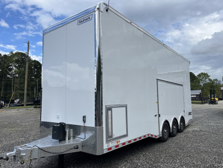 New 2026 Haulmark EDGE 28 Aluminum Stacker Enclosed Race Trailer, Finished Race Interior