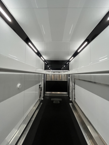 New 2026 Haulmark EDGE 28 Aluminum Stacker Enclosed Race Trailer, Finished Race Interior