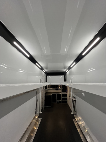 New 2026 Haulmark EDGE 28 Aluminum Stacker Enclosed Race Trailer, Finished Race Interior